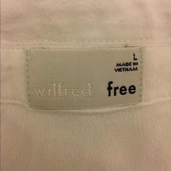 Cute white Wilfred button-up shirt - Picture 2 of 2